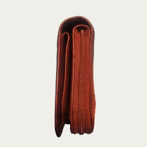 JULIA BUXTON Leather Heiress Pick Me Up Checkbook Keeper/ Wallet EUC - Picture 4 of 12